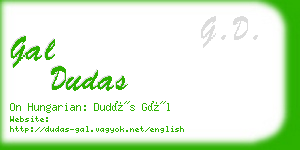 gal dudas business card